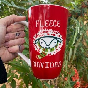 Fleece Navidad/ Baaa Humbug Christmas sheep puns mug